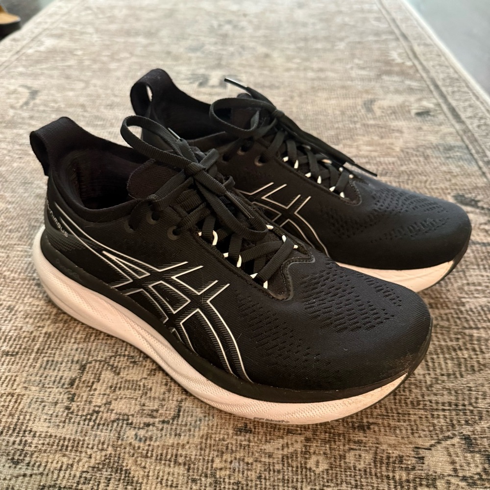 Asics Gel Nimbus 25 Black White Running Sneaker Shoes Athletic Women’s Size 8
